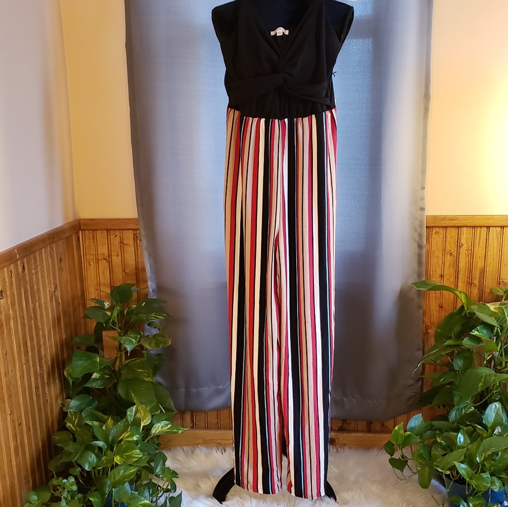 NWT 1pc striped jumpsuit